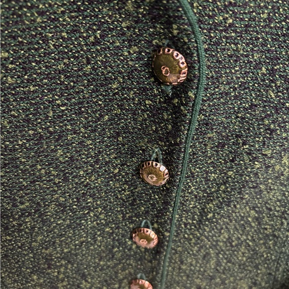 St. John Collection Hunter Green Tweed Tank/Vest Sz 6 EUC - Picture 4 of 8